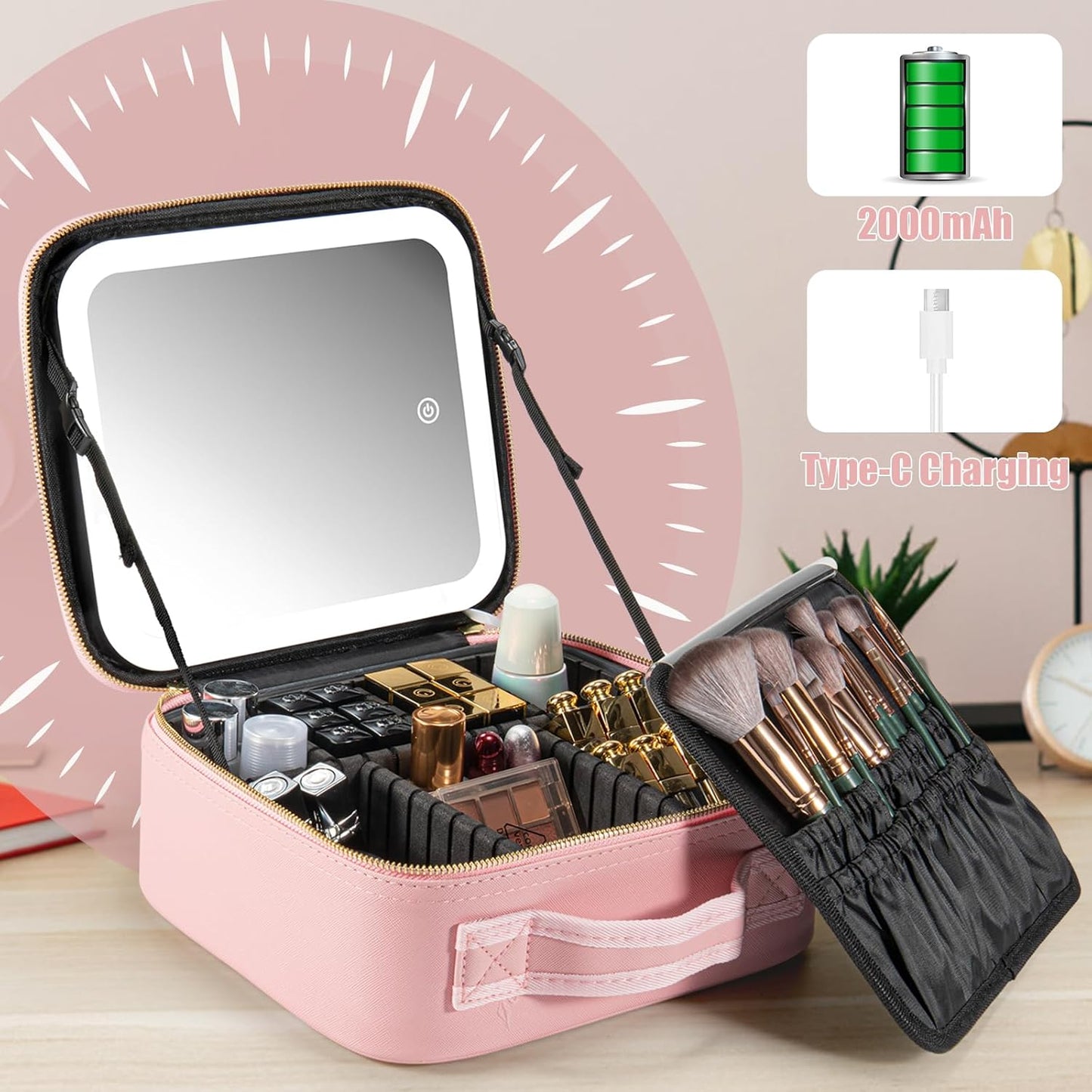 Trousse de maquillage éclairée