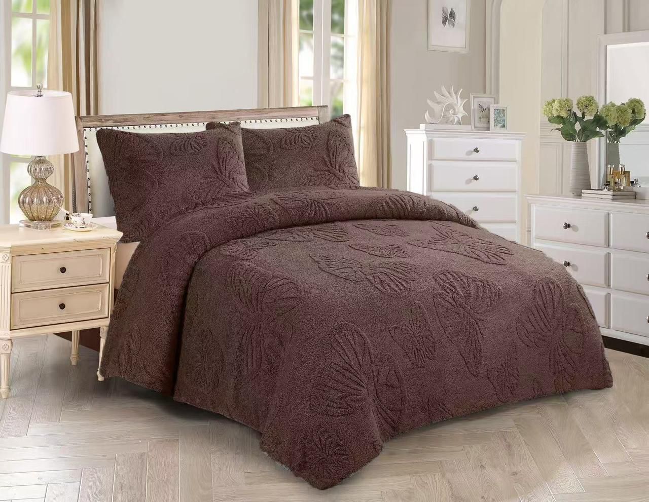 Couverture Papillon Vintage 3 Pièces 240*220 cm