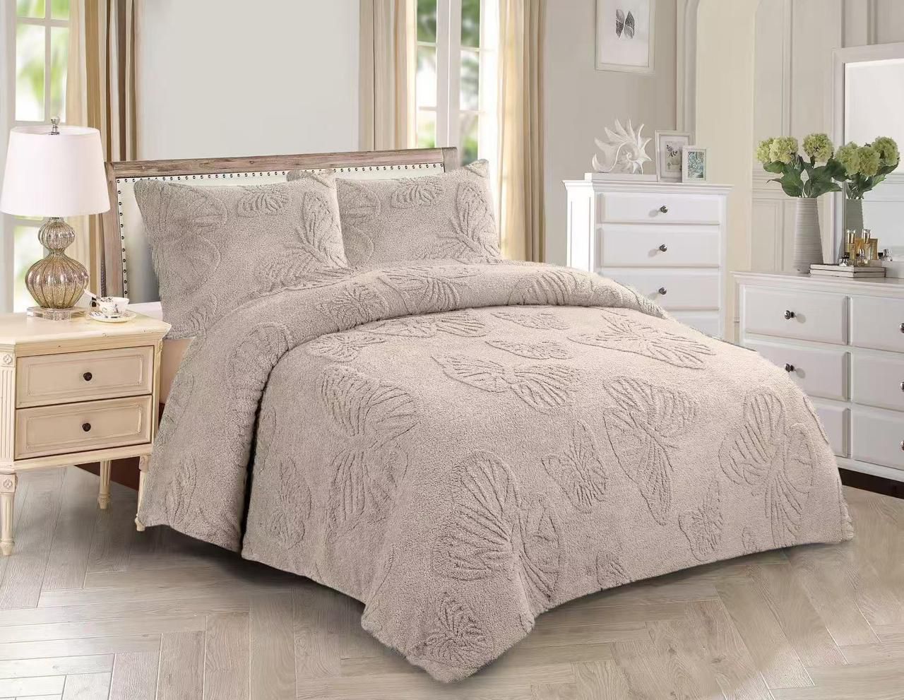 Couverture Papillon Vintage 3 Pièces 240*220 cm