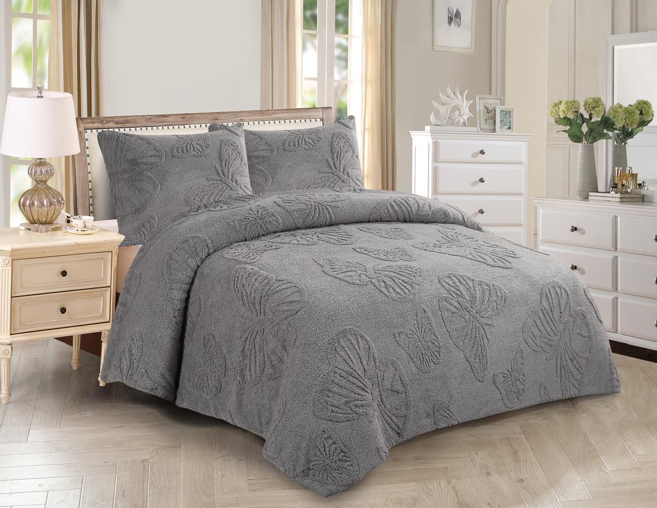 Couverture Papillon Vintage 3 Pièces 240*220 cm