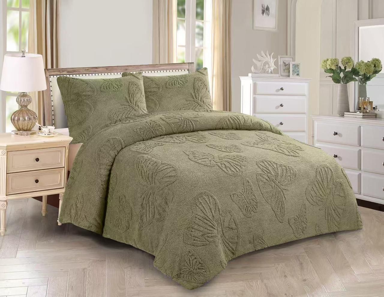 Couverture Papillon Vintage 3 Pièces 240*220 cm