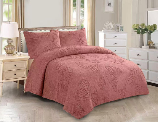 Couverture Papillon Vintage 3 Pièces 240*220 cm